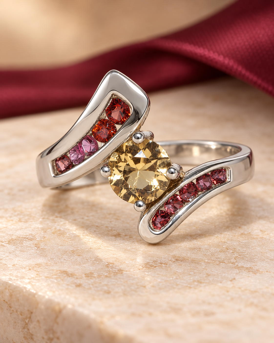 Bague asymétrique